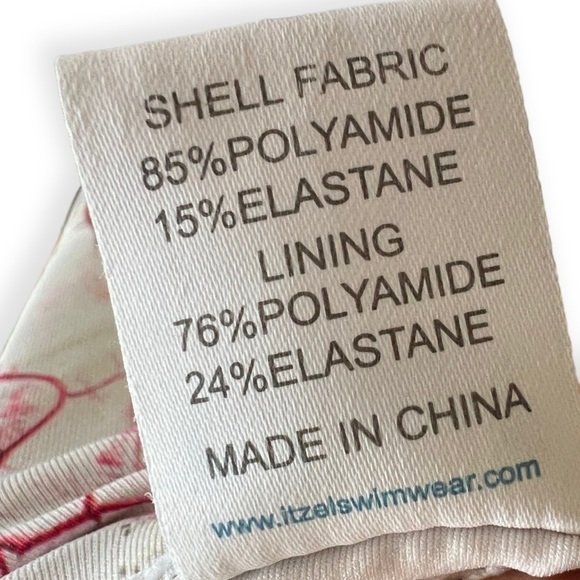 ITZEL Swimwear swimsuit 2 piece bikini summer pink  top Size 12 bottom size 10 - Picture 8 of 9